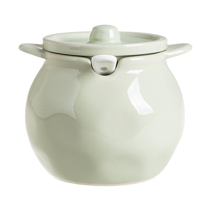 調味料入れ 陶器 蓋付き বাড়িতে ব্যবহার করুন 耐熱性 チリポット 油がはねる チリポット 塩ポット ク..