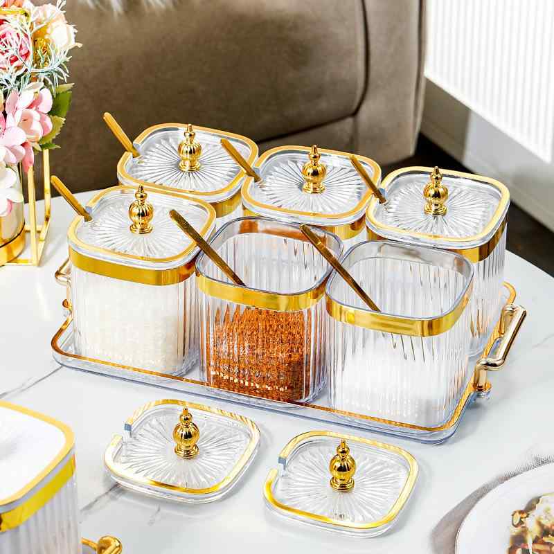 調味料入れ おしゃれ 卓上 塩 コショウ 砂糖 スパイス ボックス セット アクリル製 キッチン 収納 容器