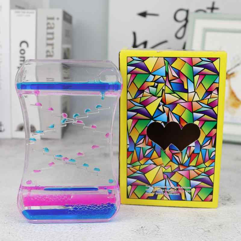 砂時計 ダブルオイル 液体モーション タイマー クリスマス 子供 学生 ギフト アクリル製 癒し オブジェ