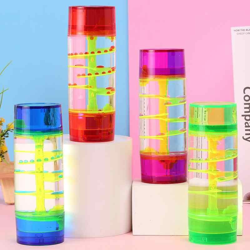 砂時計 油滴 アクリル製 インテリア雑貨 癒しグッズ 学生 ギフト ピンク系 グリーン ブルー パープル