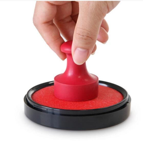 印鑑 朱肉 印鑑パッド 速乾性インク 事務用 台湾製 環境保護 直径80mm