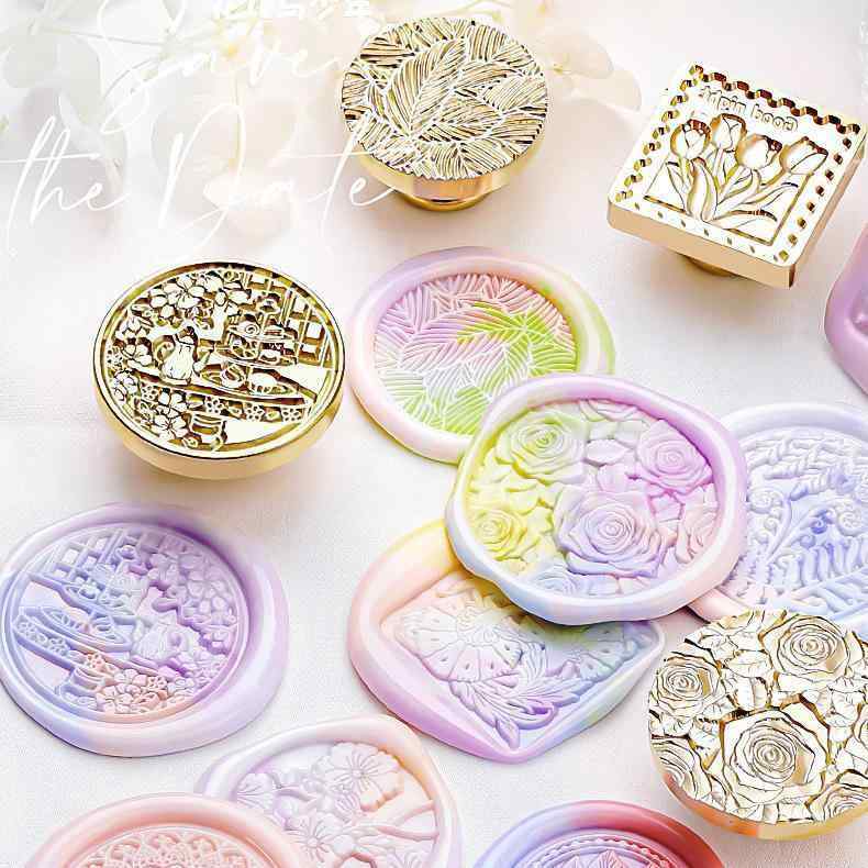 火漆印章 レディース メンズ 異形 磨りガラス 浮き彫り 真鍮製 シーリングワックス スタンプ 封蝋 レタ..