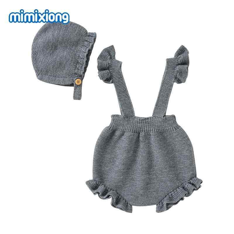 ・素材: ニット・対象年齢: 1～3歳 (80～100cm)・性別: 男女兼用・袖丈: ノースリーブ・帽子: 取り外し可能・厚さ: 普通・主な素材: アクリル90%・閉鎖タイプ: ダブルブレスト・スタイル: スイート・タイプ: 三角ロンパース・カラー: ピンク, オフホワイト, レンガ色, グレー・対象身長: 80cm, 62cm, 68cm, 74cm, 86cm・製品カテゴリ: ロンパース