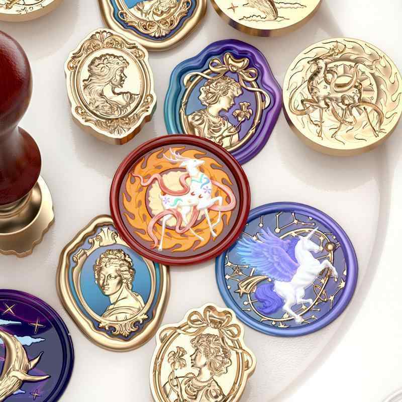 火漆印章 アポロ セレーネ 公主 華服 鯨雲 夢 ワラビ 葉 郵票 クリスティン スズラン 図鑑 鹿 夢の 旅立ち 密語 電話ボックス 時の 蓄音機 時間 変換器 天文時計 鹿 香花 女の子 マリリア 星空 ユニコーン 星系 渾天儀 イザベラの 憂愁 月