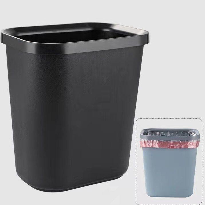 乐天商城 - ゴミ箱 スクエア型 蓋なし 4L以下 難燃性プラスチック製 家庭用 業務用 ホテル 旅館 オフィス 店舗 厨房 ブラック グレー