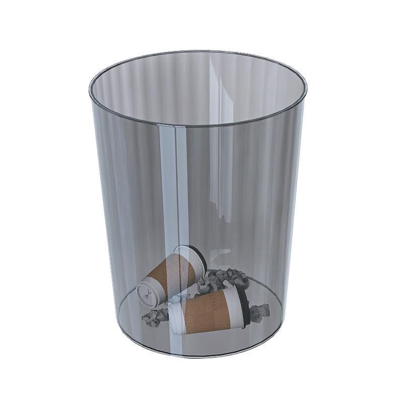 ゴミ箱 リビングルーム用 透明ゴミ箱 トイレ キッチン用 大容量 オフィス 寝室用 紙くずかご