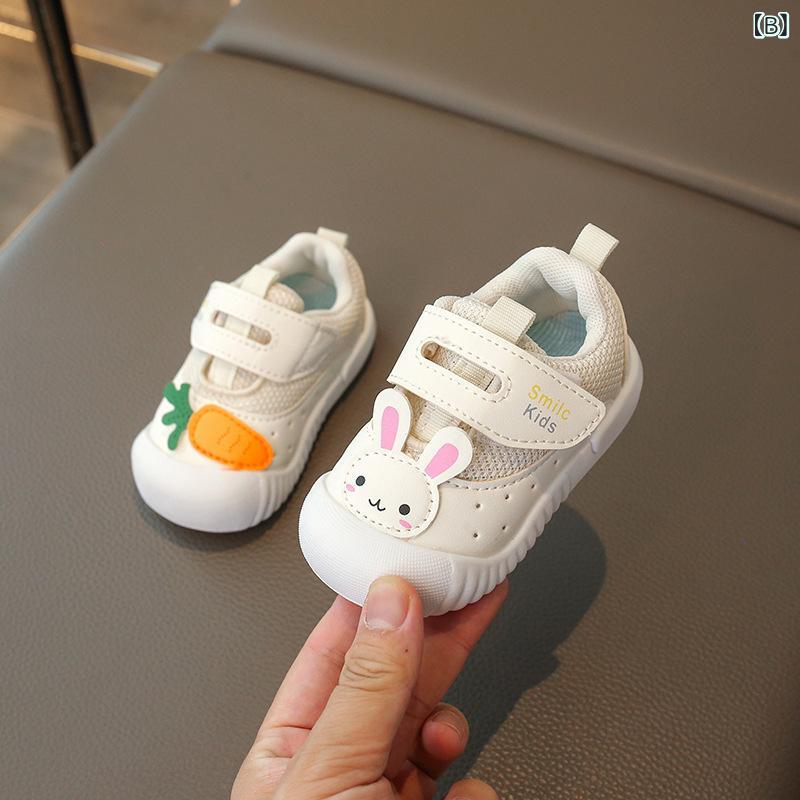 ベビー シューズ 女の子 春秋 メッシュ 柔らかい底 0歳 1歳 2歳 3歳 幼児 幼稚園 ...