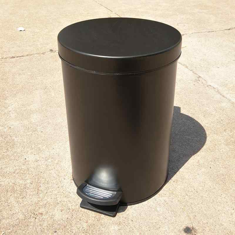 ゴミ箱フットペダル式8L蓋付き静音...
