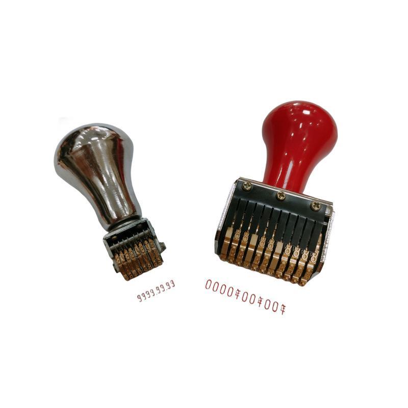 印鑑 日付印字 ロータリー式 真鍮製 生産日 賞味期限 財務処理 調節可能