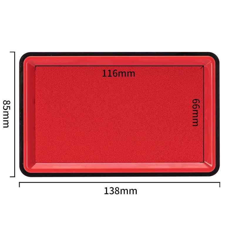 印鑑 スタンプ台 朱肉 速乾 オフィス 事務用品 銀行 レッド