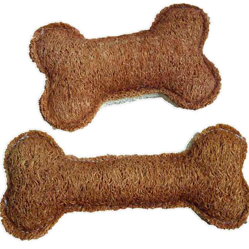 犬用おもちゃ 噛むおもちゃ 骨型 ヘチマ 混色 デンタルケア ストレス解消