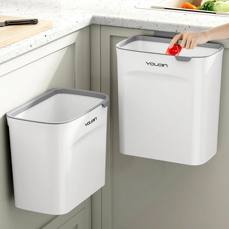 ゴミ箱 壁掛け 家庭用 ふた付き トイレ キッチン 吊り下げ 収納 7L