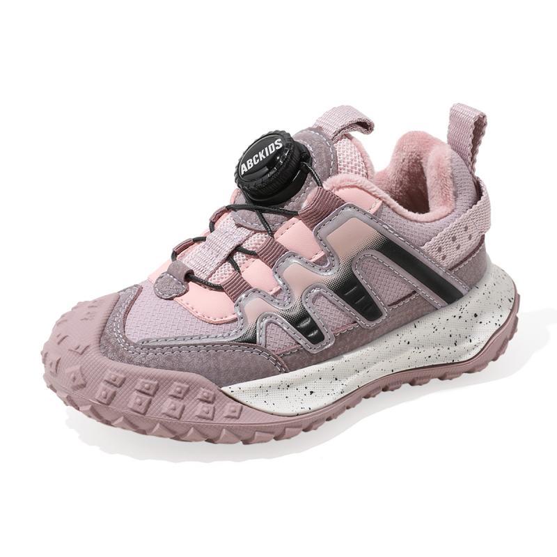 スニーカー キッズ 子供用 大童 加絨 防寒 滑り止め 男の子 女の子 運動靴 合成皮革 PVC ゴム底 厚底 ..