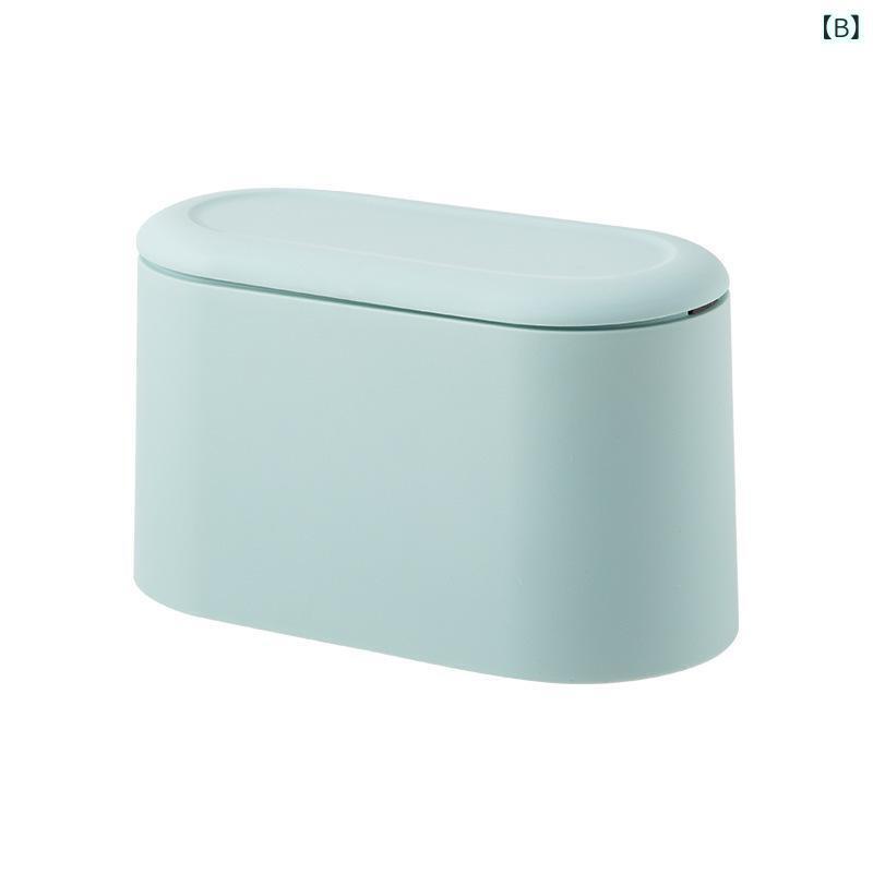 ゴミ箱 卓上 北欧風 日式 ポップカラー ふた付き 小物入れ 携帯便利 プラスチック製 小型 4L以下 家庭用 ピンク 浅青 白