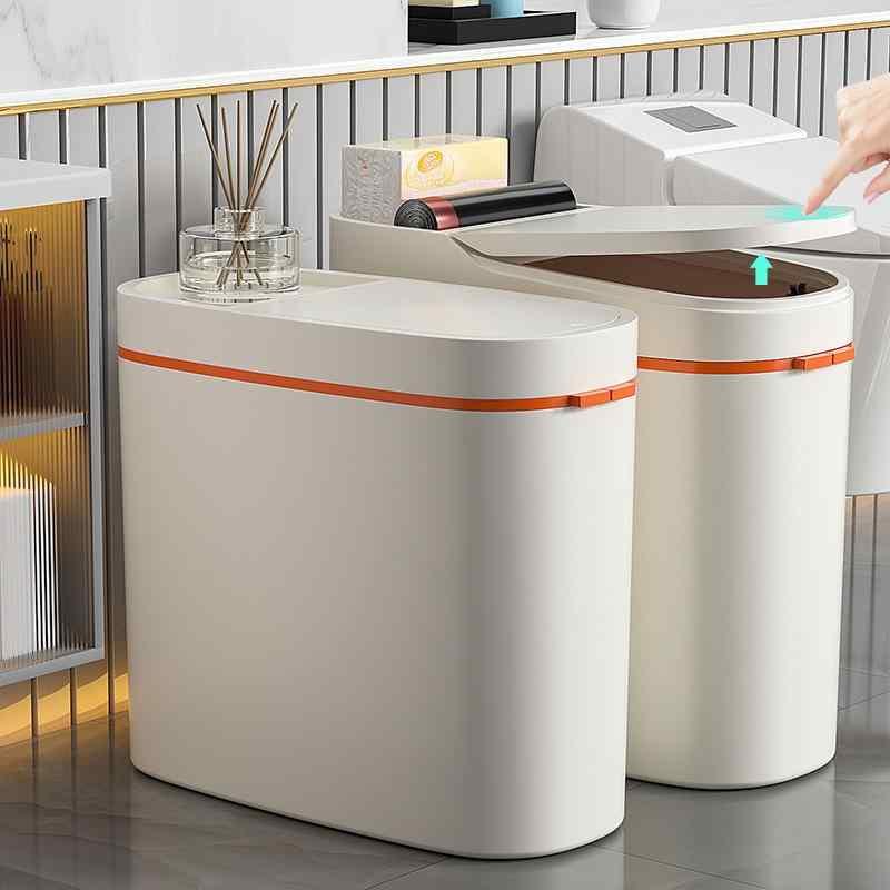 ゴミ箱 大容量 ふた付き 13L 15L スリム 隙間 縦型 キッチン トイレ リビング 蓋つき 密閉 防臭 静音 ごみ箱 屑入れ くず入れ ダストボックス