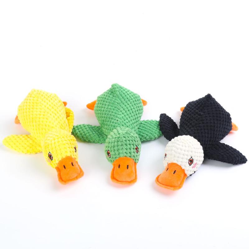 犬用おもちゃ 小型犬用 ぬいぐるみ 噛むおもちゃ 音が出る ストレス解消 留守番 遊び道具 イエロー グ..