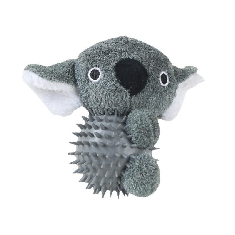 ペット おもちゃ ぬいぐるみ コアラ カンガルー 音の出る 噛む 遊び 道具