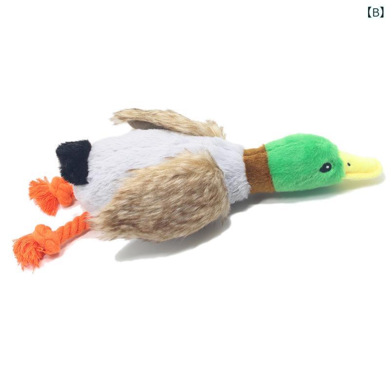 犬用おもちゃ 発声おもちゃ ぬいぐるみ アヒル 鴨 丈夫 噛み おもちゃ 玩具 ペット用品