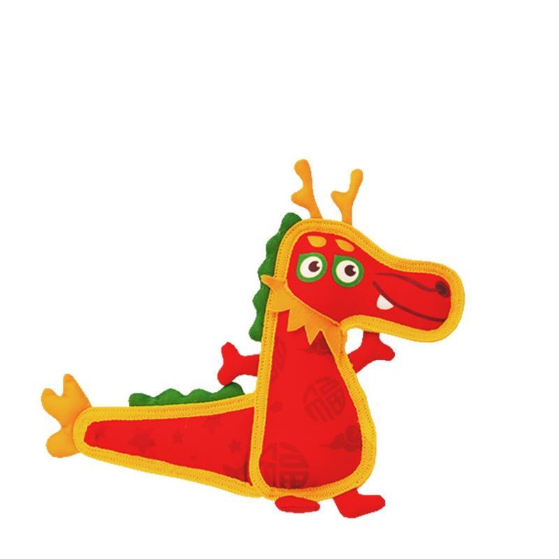 犬用おもちゃ 発声おもちゃ 中小型犬 噛むおもちゃ ぬいぐるみ オックスフォード布 中国龍 変色龍