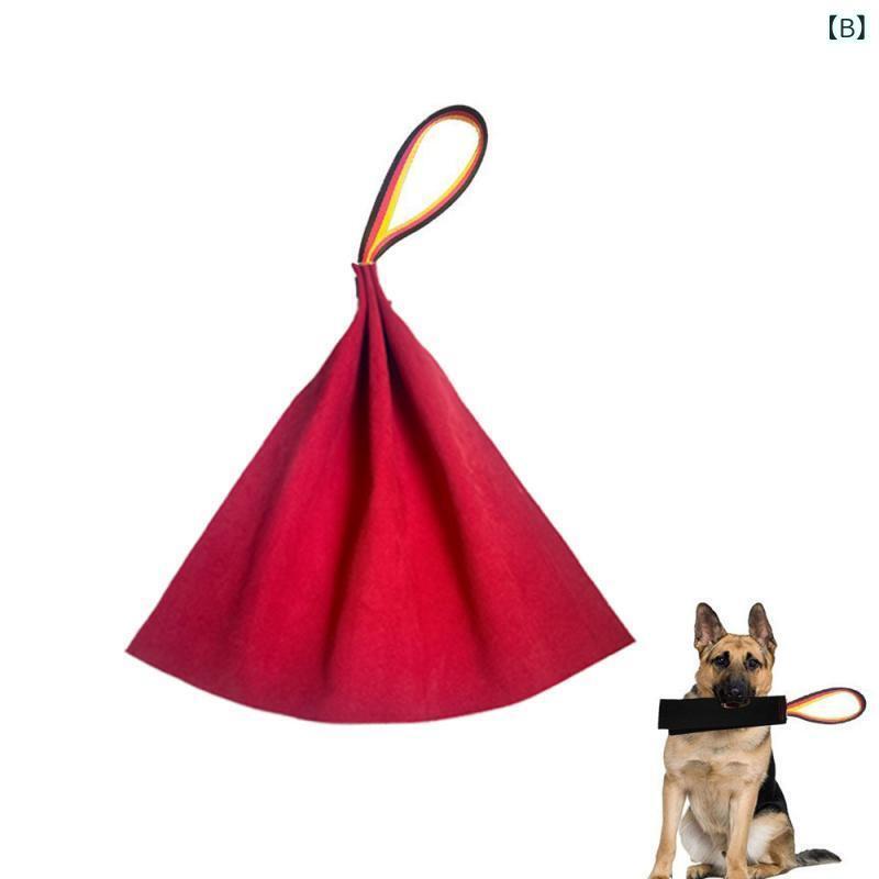 犬用おもちゃ ドッグトイ 噛むおもちゃ 訓練用 丈夫 ストレス解消 デンタルケア 牛革 疯马皮 黒 赤 黄 青 茶 35cm 3