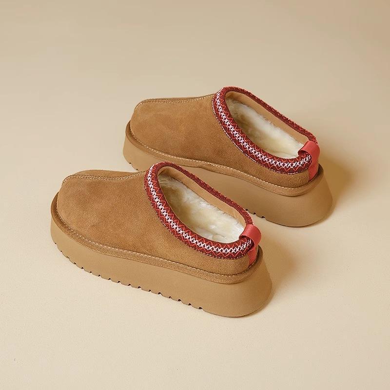 スノーブーツ レディース 秋冬 防寒 暖か ボア付き スリッパ サンダル 2WAY 猫耳 フェイクファー ラウ..