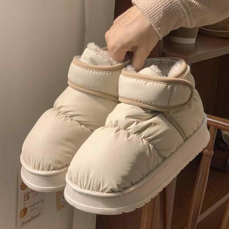 Other - 靴 メンズ 男性用 スノーブーツ 裏起毛 コットン シューズ 厚底 耐摩耗 滑り止め 暖かい ルームシューズ スリッパ 室内 室外 秋冬 ブラック ホワイト ベージュ コーヒー 36 37 38 39 40 41 42 43 44 45