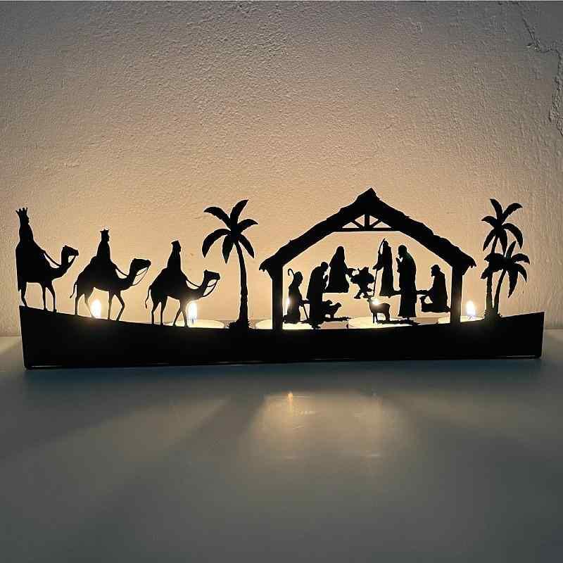 クリスマス 燭台 アイアン キャンドルホルダー オブジェ 雑貨 クリスマス飾り ギフト 贈り物 ヨーロッパ風 イベント パーティー ディスプレイ インテリア