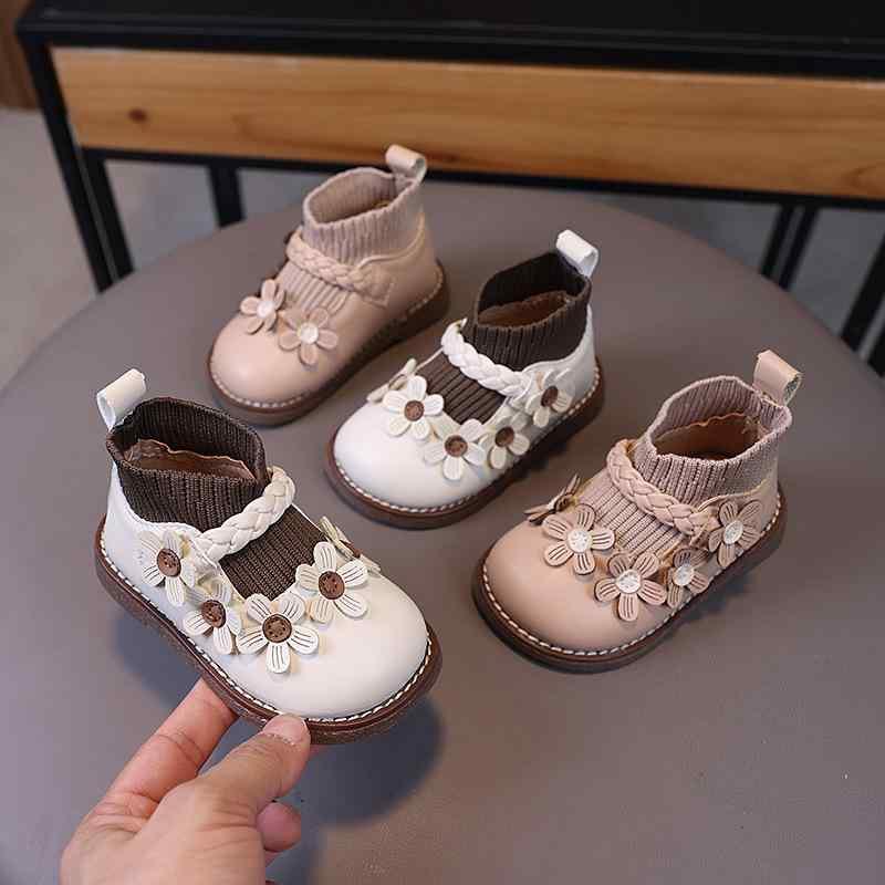 ベビーシューズ 女の子 春秋 柔らかい底 滑り止め ショートブーツ 1歳 2歳 かわい...