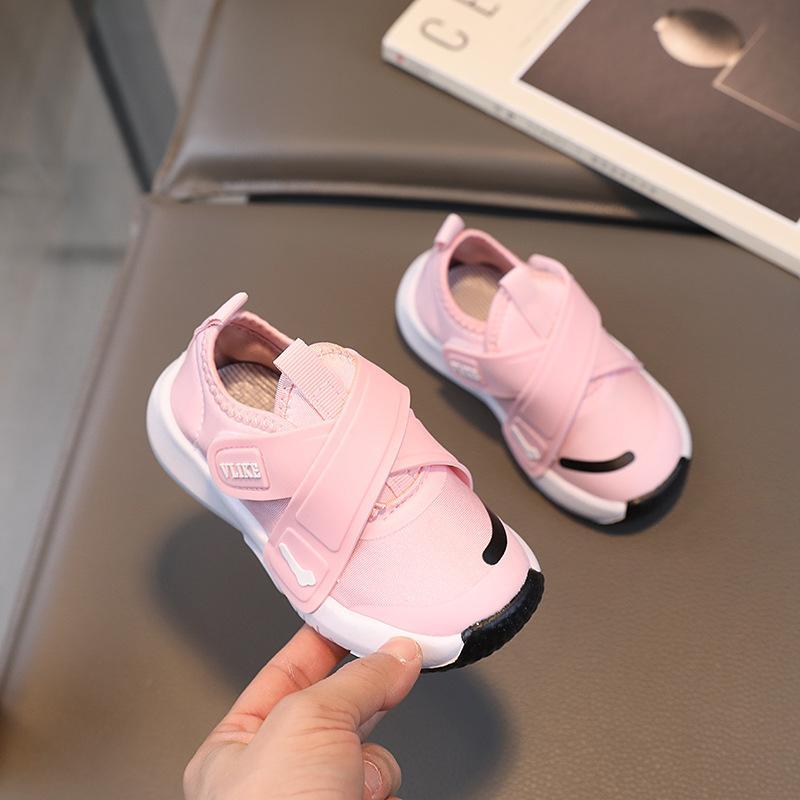 スニーカー キッズ 子供靴 男の子 女の子 運動靴 軽量 マジックテープ 幼児 小学生 春秋 黒 グレー ピンク系 人工皮革