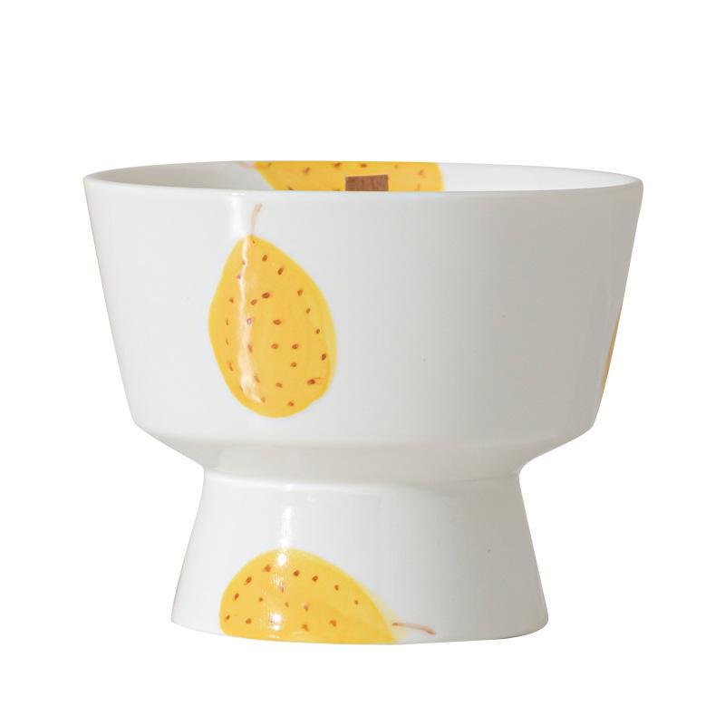 アロマキャンドル 陶器 手描き 容器 大豆ワックス DIY 空カップ 無火 アロマボウル 置物 緑花 赤花 桃 草莓 梨 魚