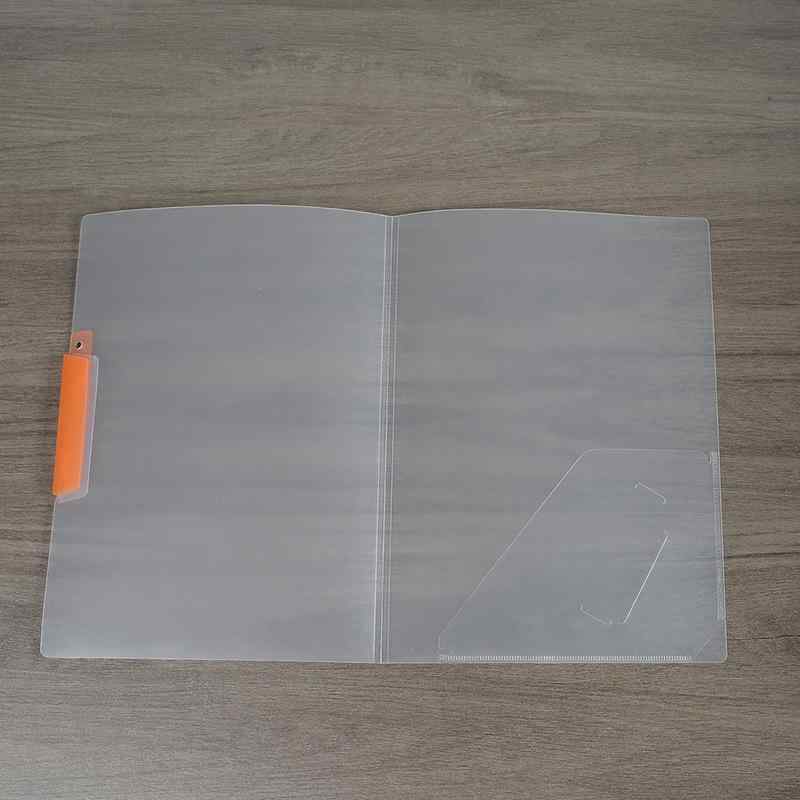 ファイル A3 二つ折り 回転式 試験用紙 収納フォルダー 図面 無地 A4 5色セット