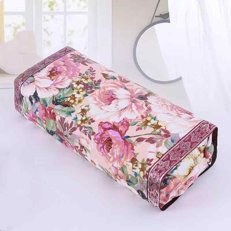 枕カバー レディース 宮廷風 シングル 蕎麦殻 よもぎ 頸椎枕 高低調整可能 枕ケース 綿100% 花柄(3.0)