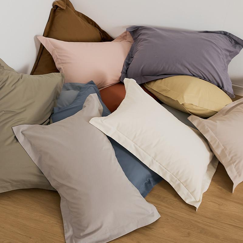 枕カバー ペア 綿100% 冬用 厚手 柔らかい 48cm×74cm 南アフリカブルー 卵白 高貴な白 メタリックコー..