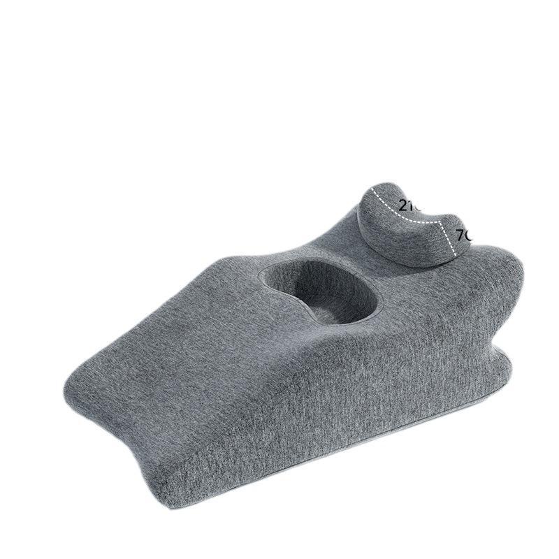 クッション 背もたれクッション 腰当て 枕 ベッド用 読書用 うつ伏せ 仰向け スマホ 接触冷感 接触冷感 通気性 ゼロプレッシャー ピンク系 グレー