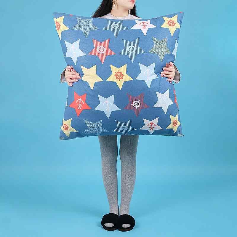 クッションカバー 大きいサイズ 正方形 ソファ 背当て クッション リビング 寝室 ベッド コットン 花柄..