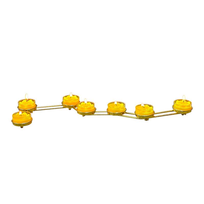 燭台 7灯 北斗七星 合金製 蝋燭立て スーオイルランプ 香炉 結婚式 パーティー イベント