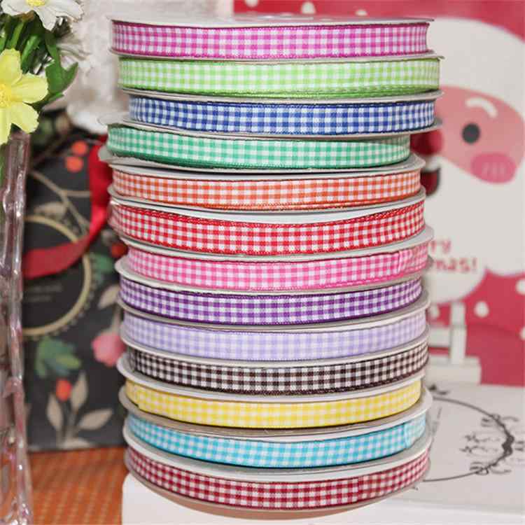 リボン チェック柄 スクール風 ブリティッシュ 学院風 ヘアアクセサリー パーツ 包装 ラッピング DIY ..