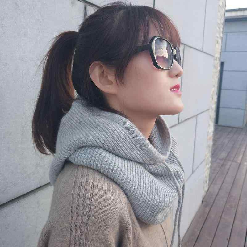 Knit Hat - ニット帽 レディース 秋冬 ネックウォーマー一体型 ケーブル編み 小顔効果 防寒 あったか おしゃれ かわいい ベージュ アイボリー パープル グレー ブラック レッド
