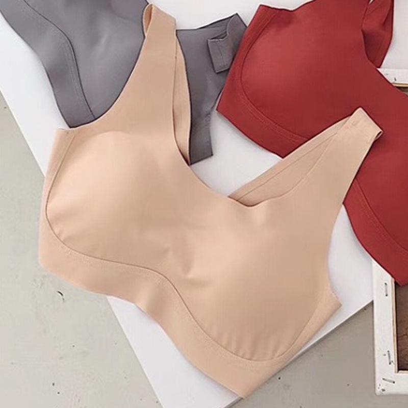 ブラジャー レディース スポーツブラ ベスト ノンワイヤー 全罩杯 肩紐調節 ホック付き 脇高 寄せ 上げ 再生繊維