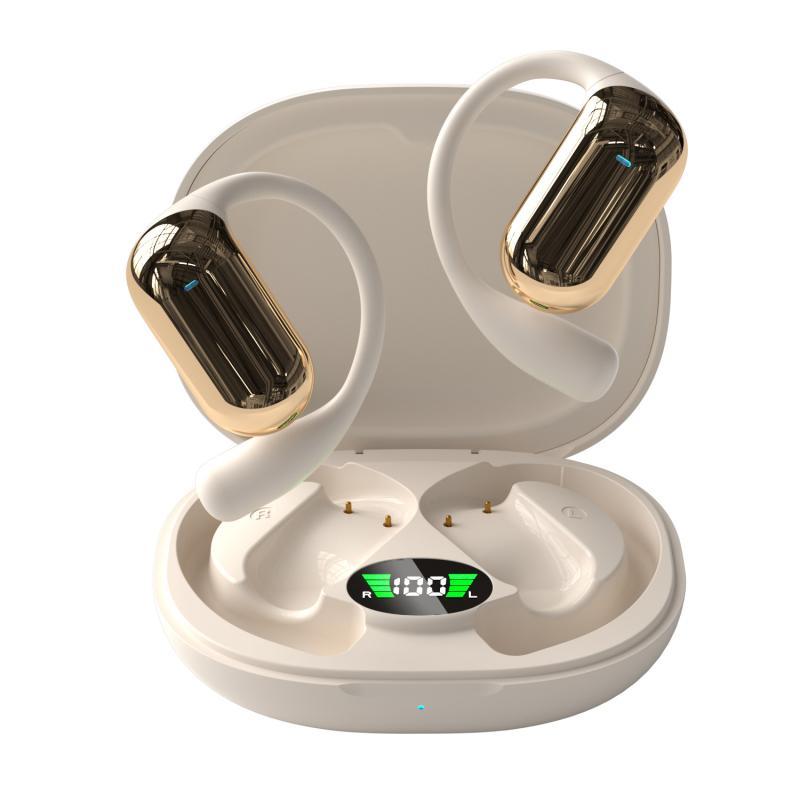 イヤホン ワイヤレス スポーツイヤホン オープンイヤー型 接触冷感 超軽量 両耳通話 防水 防汗 ランニ..