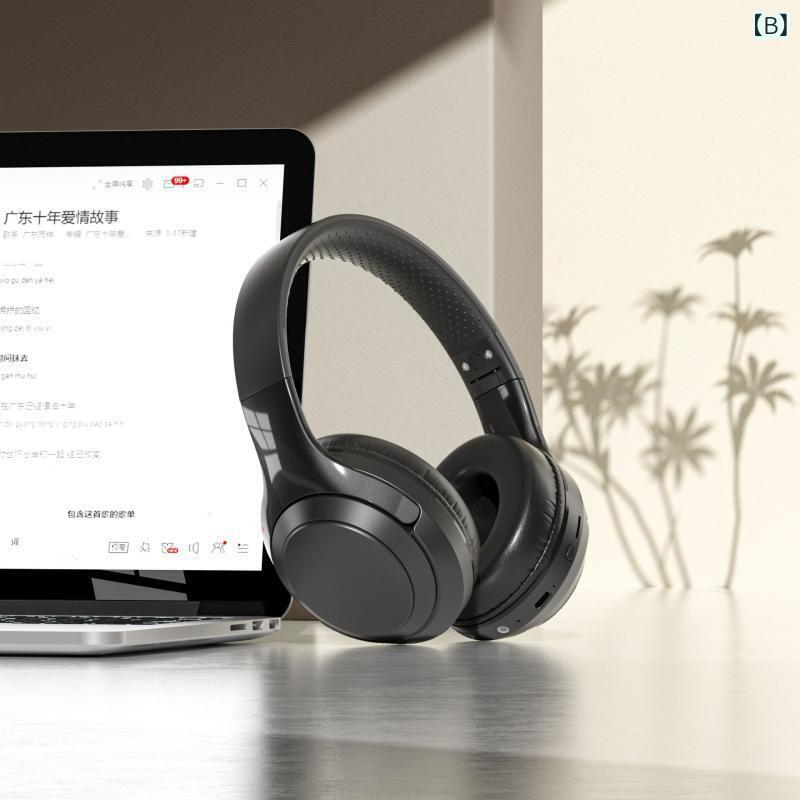 ヘッドホン ワイヤレス Bluetooth カチューシャ型 HiFi 高音質 防水 長時間 連続再生 ベージュ ブラック ピンク 快適 イヤーパッド