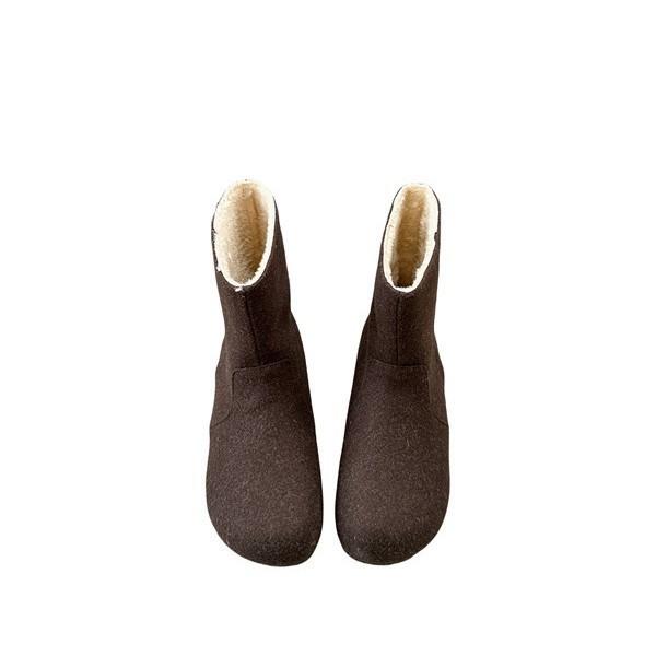 雪地ブーツ レディース 防寒 あったか スノーブーツ ショートブーツ ローヒール ぺたんこ フラット 履きやすい 歩きやすい 疲れない ラウンドトゥ 無地 カジ...