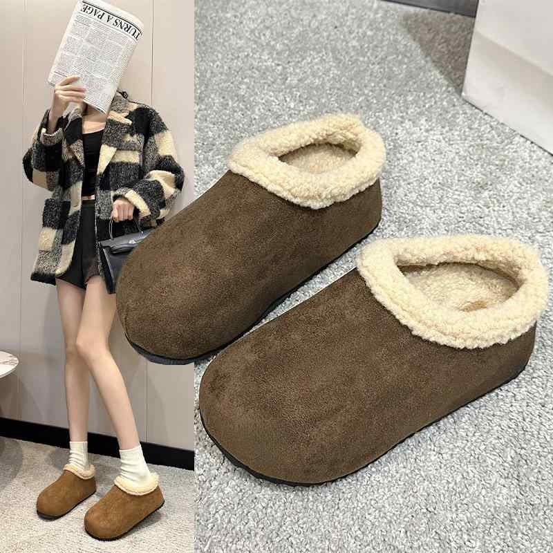 スノーブーツ レディース 厚底 インヒール 裏起毛 あったか 防寒 スノーシューズ 婦人靴 ローカット カジュアル 普段使い 35 36 37 38 39 40