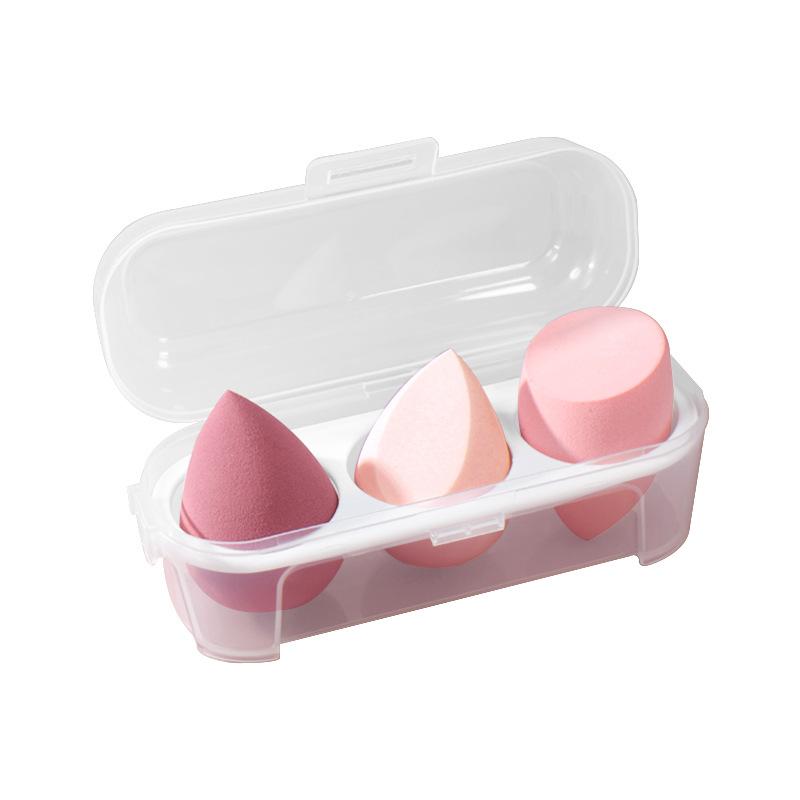 パフ メイクアップ 化粧 スポンジ 3個セット ドロップ型 柔らかい ファンデーション BBクリーム チーク