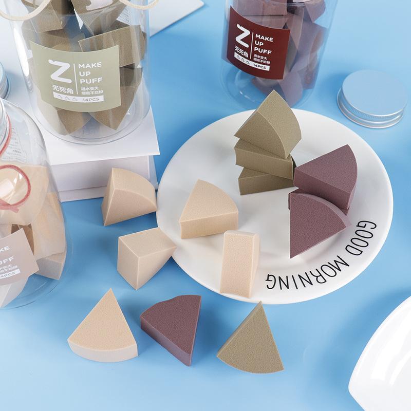 パフ 水性 天然海綿 メイクアップツール 化粧道具 ベースメイク用 ドライ ウェット両用 スポンジ パウダーパフ