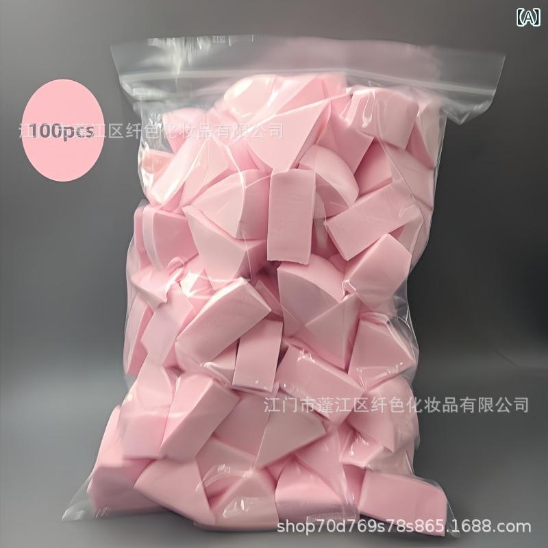 メイクアップ パフ スポンジ 三角形 ピンク ホワイト ブルー グリーン メイクアップアーティスト用