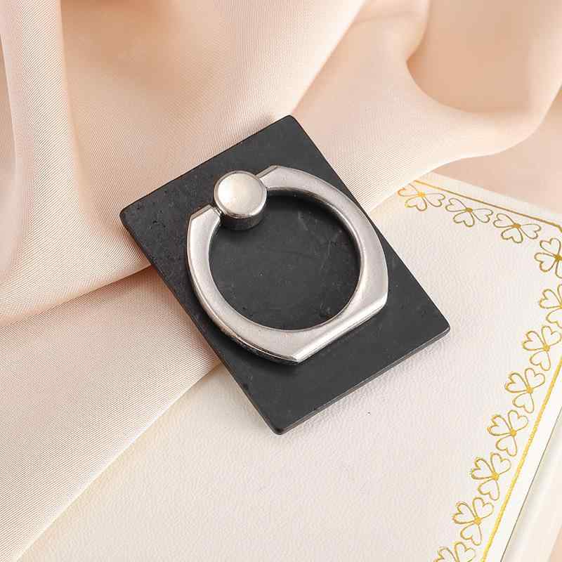 スマホリング スマートフォン タブレット スタンド ホルダー シュンガイト 漆黒 原石 落下防止 電磁波低減 リラックス効果(2.0)