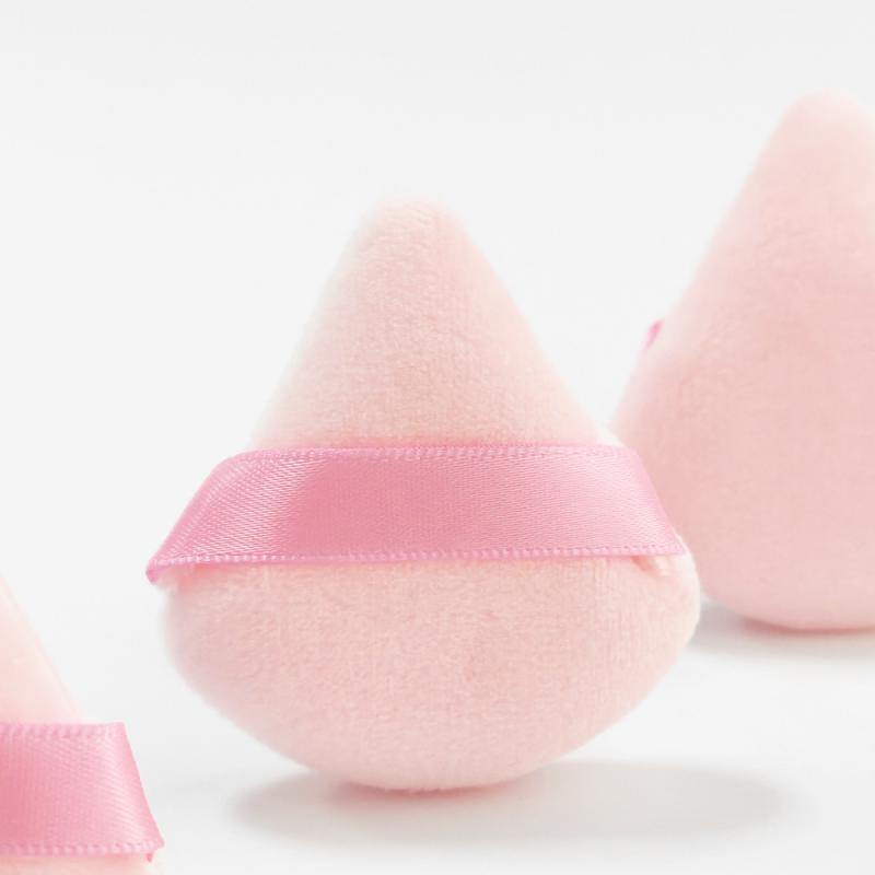 パフ 化粧パフ 3個セット スポンジ 植毛パフ クッションパフ メイクアップツール ベースメイク メイク道具