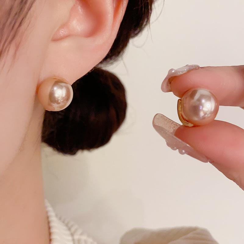 Rubellite - ピアス レディース パール 小ぶり シンプル ファッション イヤリング ゴールド 電気メッキ加工 上品 アクセサリー パーティー 結婚式 かわいい シャンパンゴールド