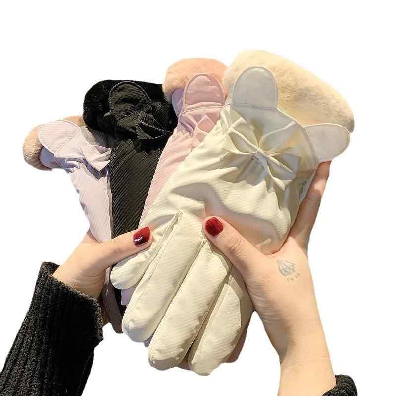 手袋 レディース 防寒 グローブ 冬用 かわいい 接触冷感 裏起毛 スマホ対応 自転車 バイク 撥水 ピンク グレー ブラック ベージュ